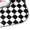 Checkers & Racecars Hooded Baby Towel- Detail Corner