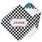Checkers & Racecars Hooded Baby Towel- Main