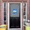 Checkers & Racecars House Flags - Double Sided - (Over the door) LIFESTYLE