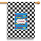 Checkers & Racecars House Flags - Single Sided - PARENT MAIN