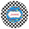 Checkers & Racecars Icing Circle - Large - Single