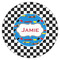 Checkers & Racecars Icing Circle - Medium - Single