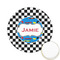 Checkers & Racecars Printed Cookie Topper - 2.15" (Personalized)