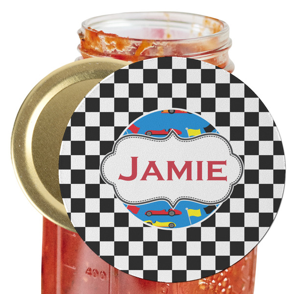 Custom Checkers & Racecars Jar Opener (Personalized)