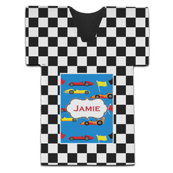 Checkers & Racecars Jersey Bottle Cooler (Personalized)