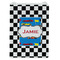 Checkers & Racecars Jewelry Gift Bag - Gloss - Front