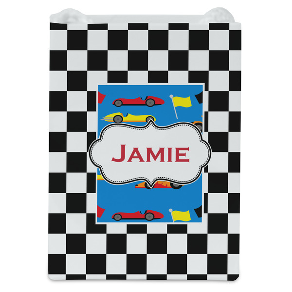 Checkers & Racecars Jewelry Gift Bag - Matte - Front