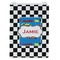 Checkers & Racecars Jewelry Gift Bag - Matte - Front