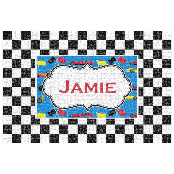 Custom Checkers & Racecars 1014 pc Jigsaw Puzzle (Personalized)