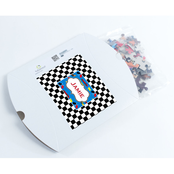 Checkers & Racecars Jigsaw Puzzle 110 Piece - Box