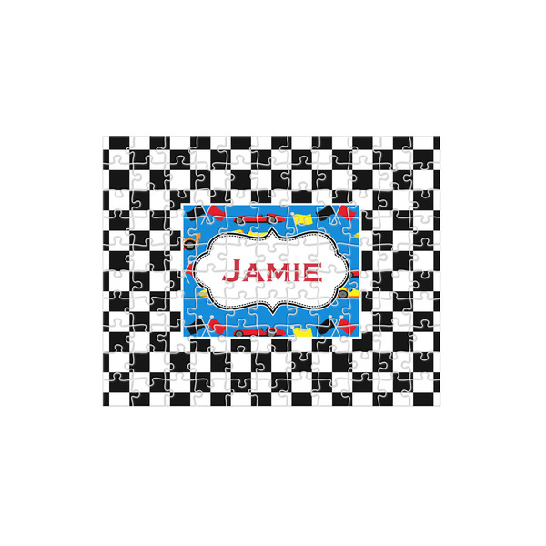 Custom Checkers & Racecars 110 pc Jigsaw Puzzle (Personalized)