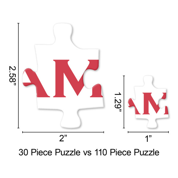 Checkers & Racecars Jigsaw Puzzle - Piece Comparison