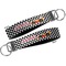 Checkers & Racecars Key-chain - Metal and Nylon - Front and Back