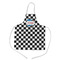 Checkers & Racecars Kid's Apron w/ Name or Text