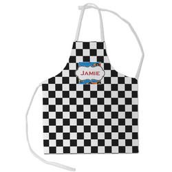 Checkers & Racecars Kid's Apron - Small (Personalized)