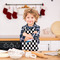 Checkers & Racecars Kid's Aprons - Small - Lifestyle