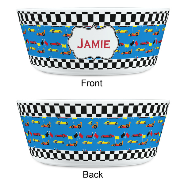 Checkers & Racecars Kids Bowls - APPROVAL