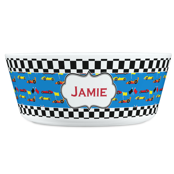 Checkers & Racecars Kids Bowls - FRONT