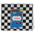 Checkers & Racecars Kitchen Towel - Poly Cotton w/ Name or Text