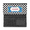 Checkers & Racecars Ladies Wallet - Half Way Open