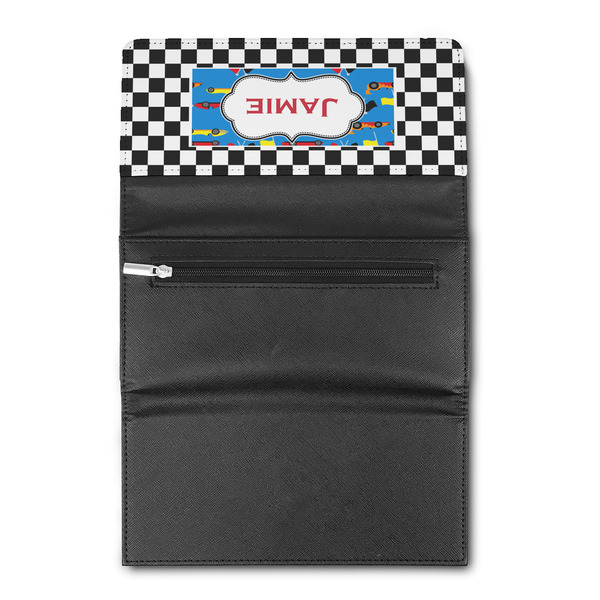 Checkers & Racecars Ladies Wallet (Open)