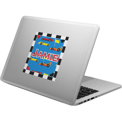 Checkers & Racecars Laptop Decal (Personalized)