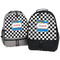 Checkers & Racecars Large Backpacks - Both