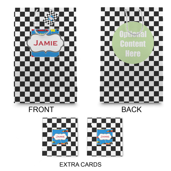 Checkers & Racecars Large Gift Bag - Approval