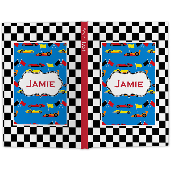 Checkers & Racecars Large Hard Cover Journal - Apvl