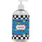 Checkers & Racecars Plastic Soap / Lotion Dispenser (16 oz - Large - White) (Personalized)