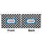 Checkers & Racecars Large Zipper Pouch Approval (Front and Back)
