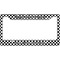 Checkers & Racecars License Plate Frame - Style B (Personalized)