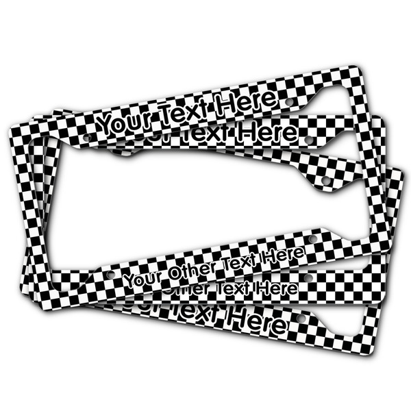 Checkers & Racecars License Plate Frames - (PARENT MAIN)
