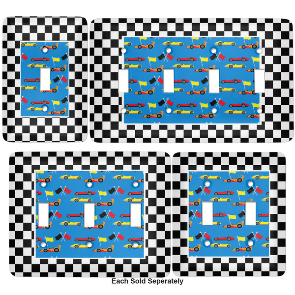 Checkers & Racecars Light Switch Covers all sizes