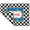 Checkers & Racecars Linen Placemat - Folded Corner (double side)