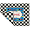Checkers & Racecars Double-Sided Linen Placemat - Single w/ Name or Text