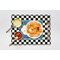 Checkers & Racecars Linen Placemat - Lifestyle (single)