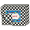 Checkers & Racecars Double-Sided Linen Placemat - Set of 4 w/ Name or Text