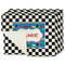 Checkers & Racecars Single-Sided Linen Placemat - Set of 4 w/ Name or Text