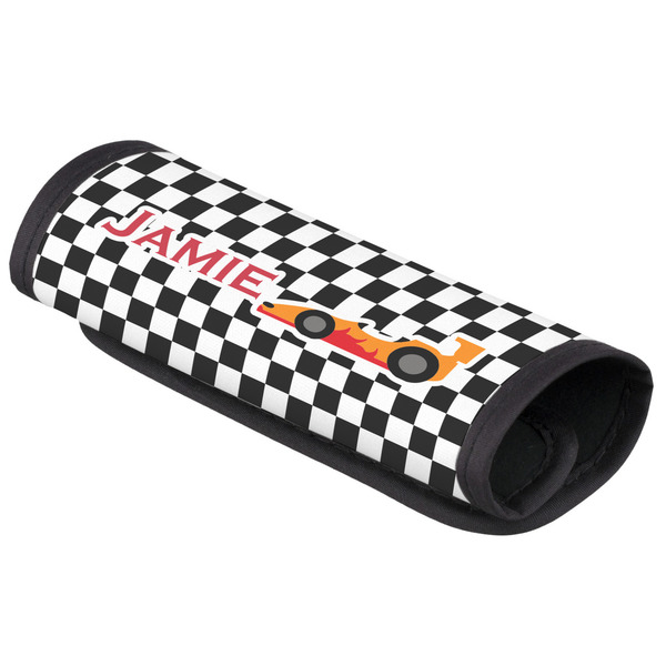 Custom Checkers & Racecars Luggage Handle Cover (Personalized)