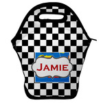 Checkers & Racecars Lunch Bag w/ Name or Text