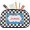 Checkers & Racecars Makeup / Cosmetic Bag - Medium (Personalized)