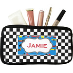 Checkers & Racecars Makeup / Cosmetic Bag - Small (Personalized)