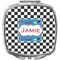 Checkers & Racecars Compact Makeup Mirror (Personalized)
