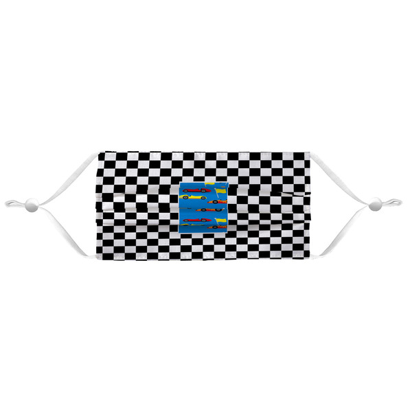 Checkers & Racecars Mask - Pleated (new) APPROVAL