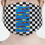Checkers & Racecars Face Mask Cover