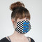 Checkers & Racecars Mask - Quarter View on Girl