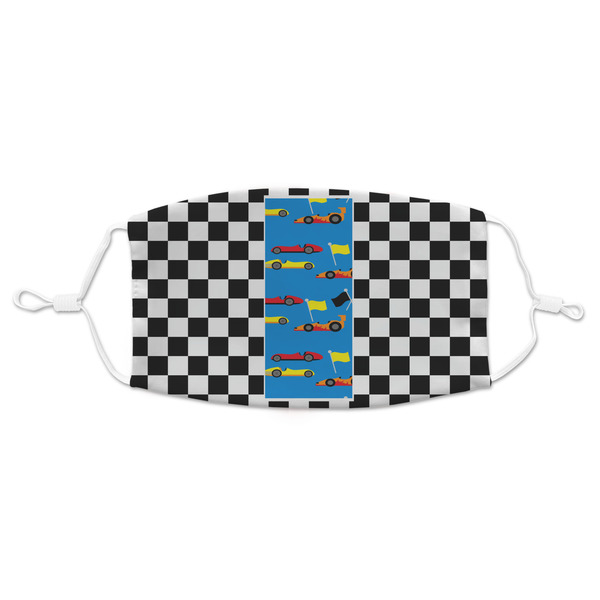 Custom Checkers & Racecars Adult Cloth Face Mask