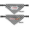 Checkers & Racecars Medium Dog Bandana Approval