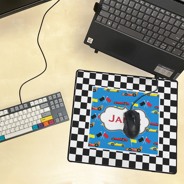 Checkers & Racecars Medium Gaming Mats - LIFESTYLE